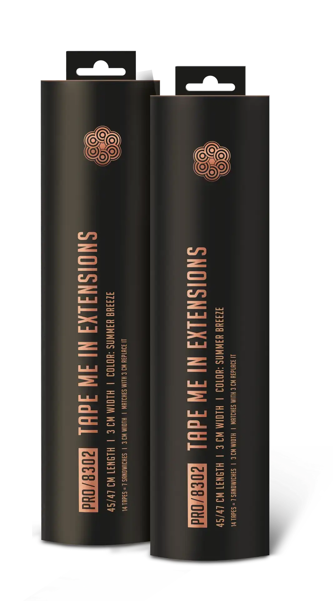 Tape-In Extensions in 8 natürlichen Farben